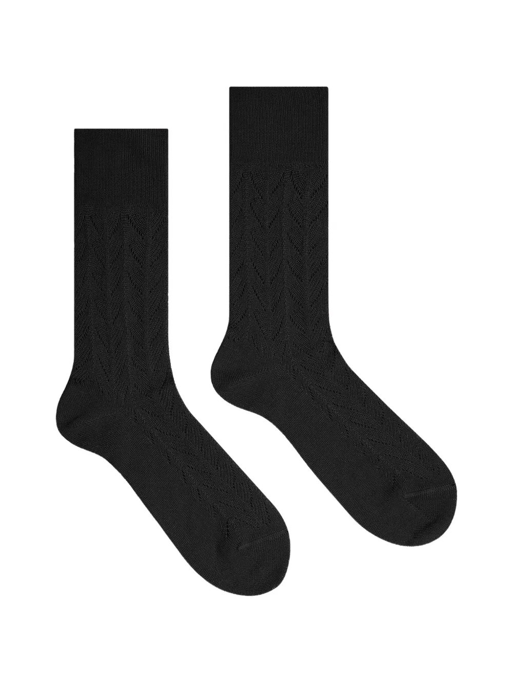 DRIES VAN NOTEN patterned socks - Nero