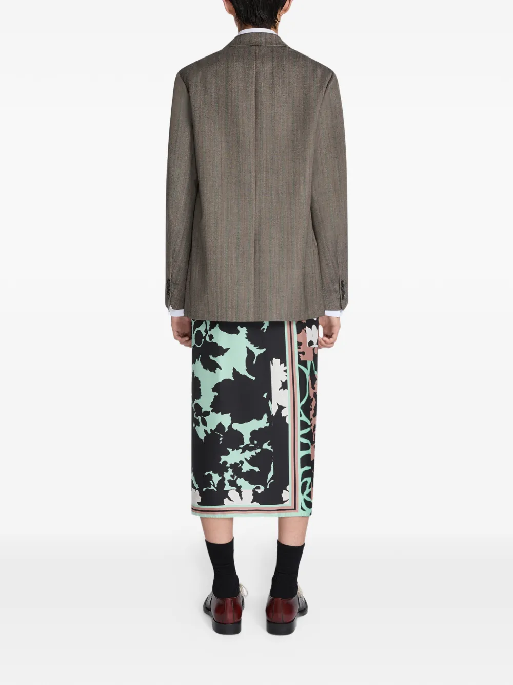 DRIES VAN NOTEN Wollen blazer Bruin