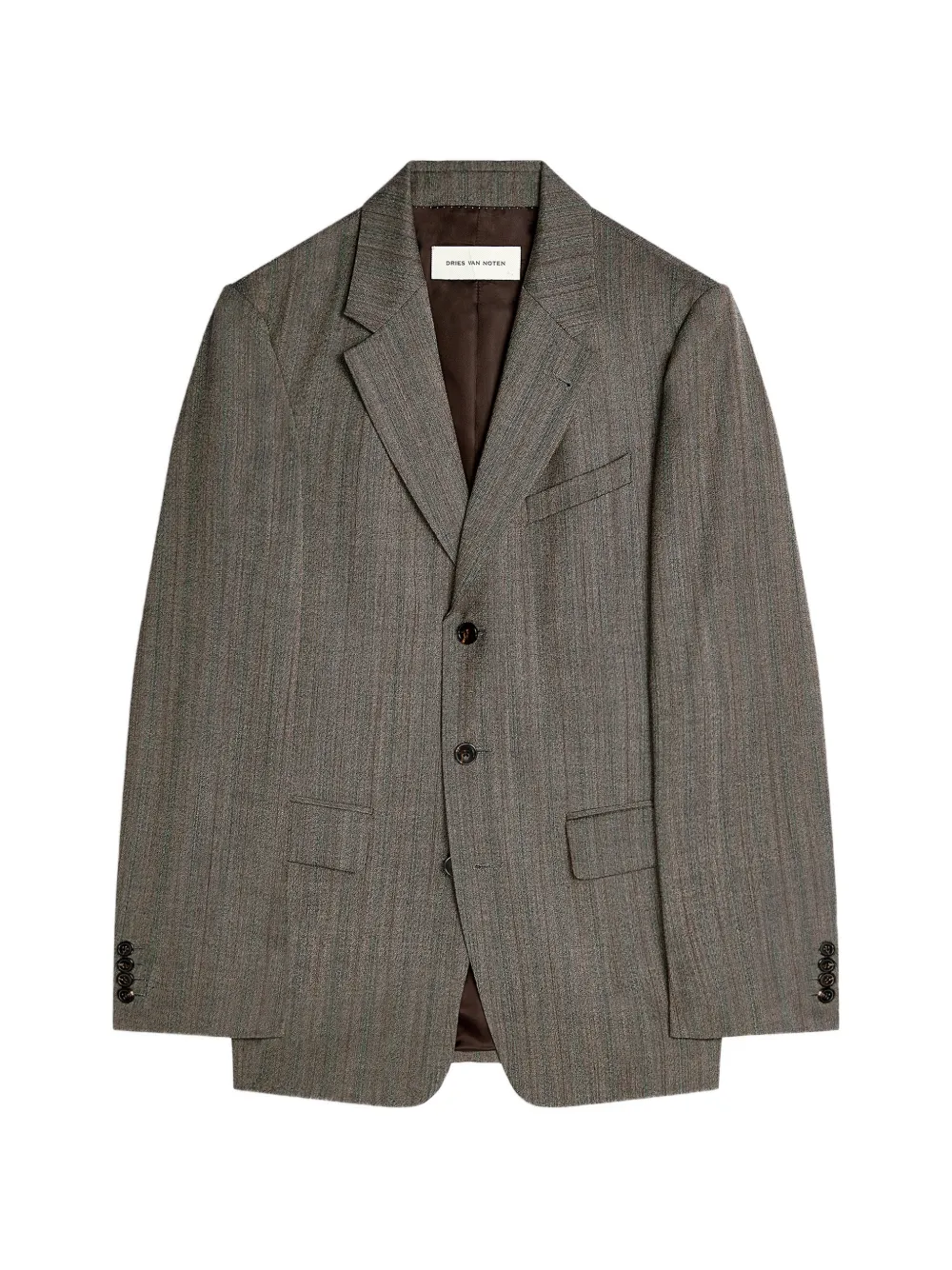 DRIES VAN NOTEN wool blazer - Marrone