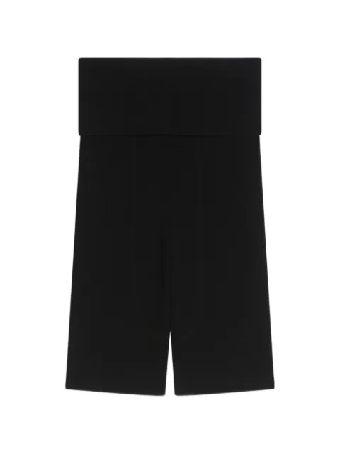 DRIES VAN NOTEN rib knit biker shorts