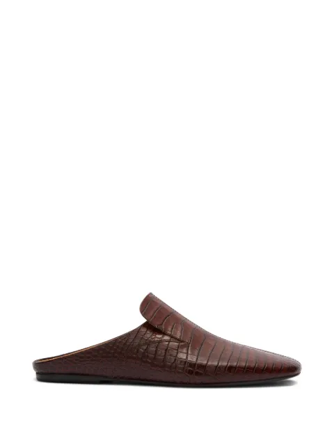 DRIES VAN NOTEN embossed-leather mules