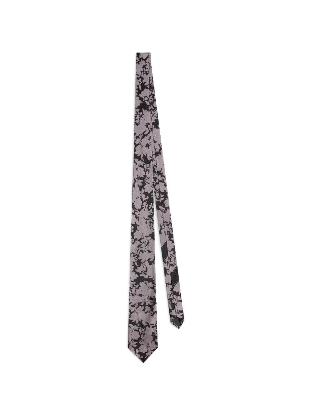 DRIES VAN NOTEN printed silk tie - Viola