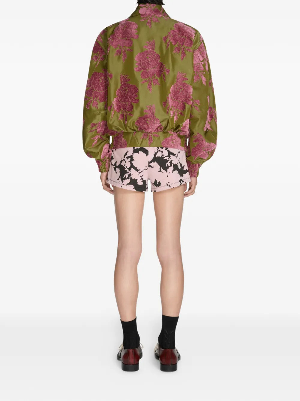 floral bomber jacket