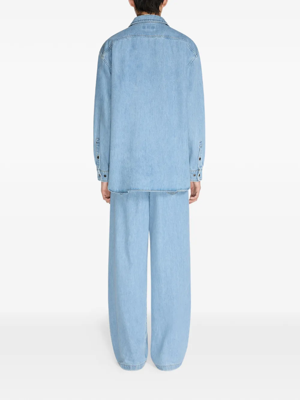 DRIES VAN NOTEN Overhemd met rits Blauw