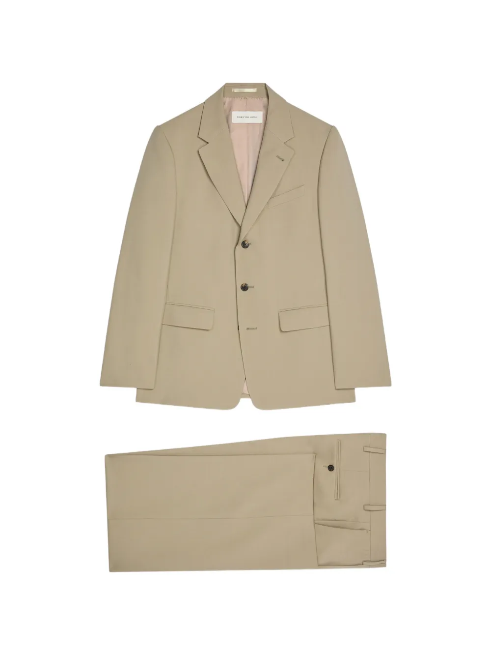 DRIES VAN NOTEN flap-pocket suit - Toni neutri