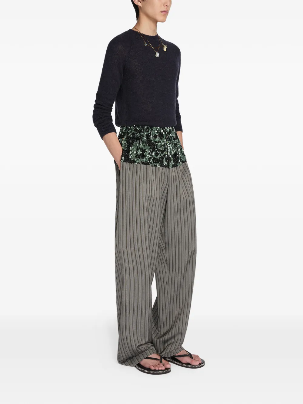  Dries Van Noten Crew-neck Sweater - Blue 