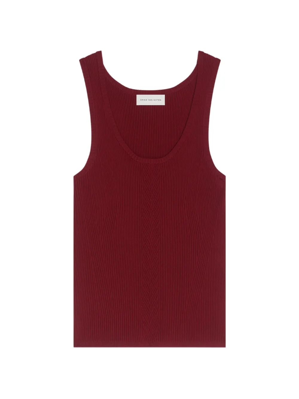 DRIES VAN NOTEN scoop-neck vest - Rosso