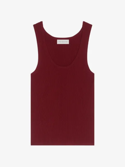 DRIES VAN NOTEN top con cuello redondo