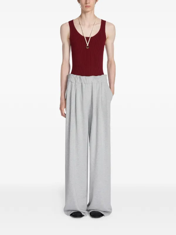 DRIES VAN NOTEN scoop-neck Vest | Red | FARFETCH