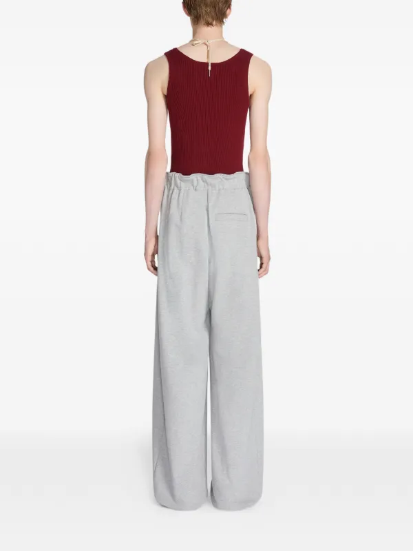 DRIES VAN NOTEN scoop-neck Vest | Red | FARFETCH