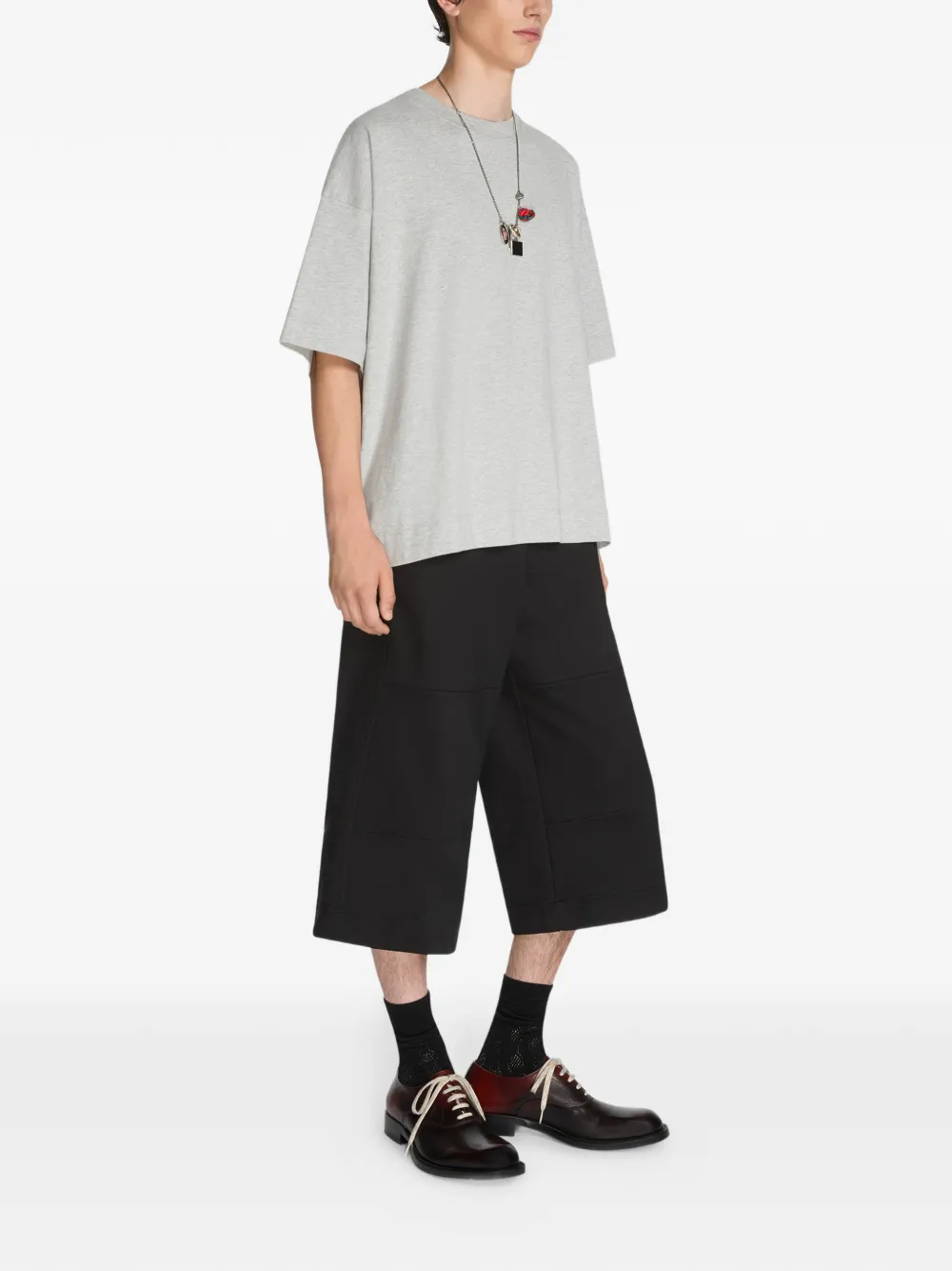  Dries Van Noten Oversized Cotton T-shirt - Grey 