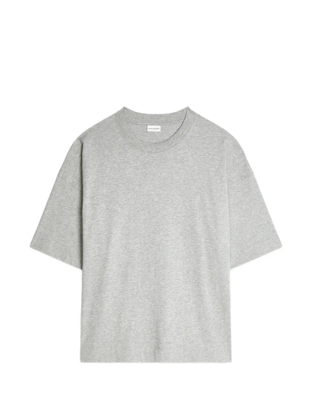 DRIES VAN NOTEN oversized cotton T-shirt - Grigio
