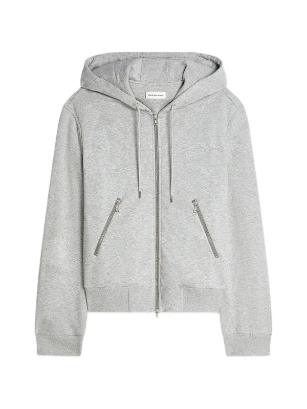 Dries Van Noten Zip-fastening Sweatshirt in Grey