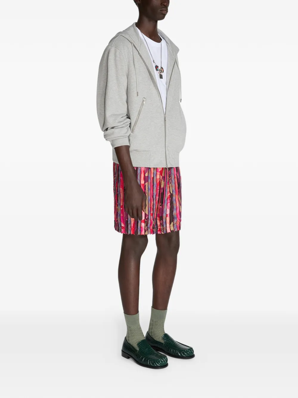 DRIES VAN NOTEN Sweater met rits Grijs