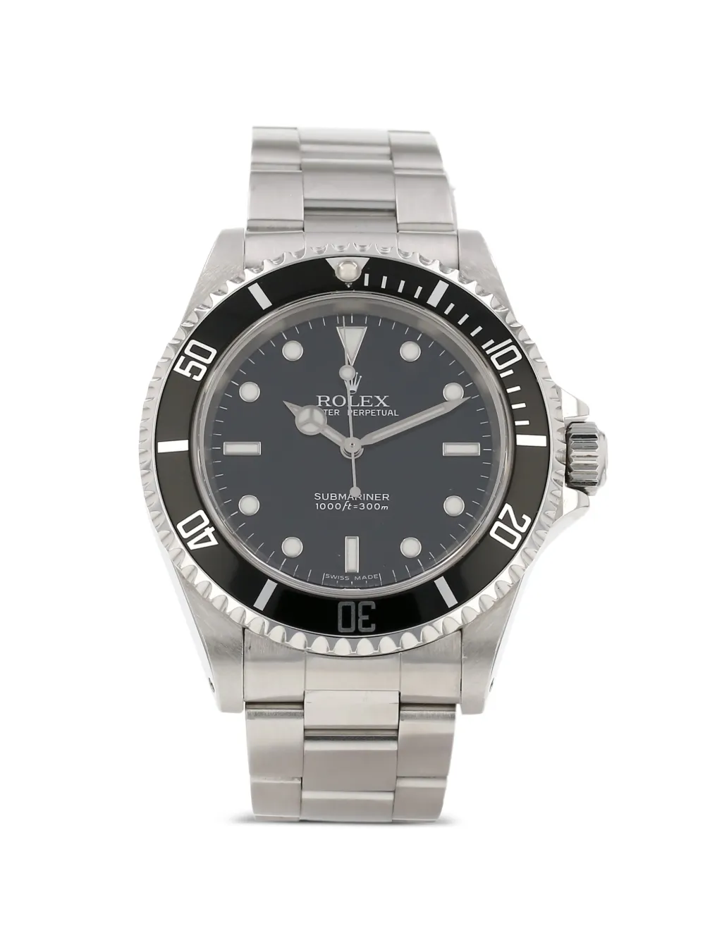 Rolex 2005s 40mm Rolex Submariner screw-down crown watch - Argento