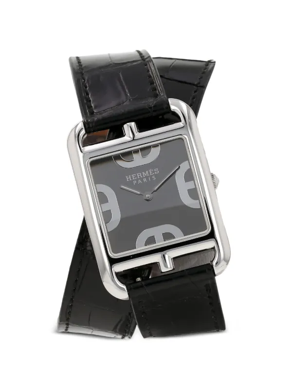 Hermès Pre-owned 2018 37mm Steel Cape Cod Watch in Black