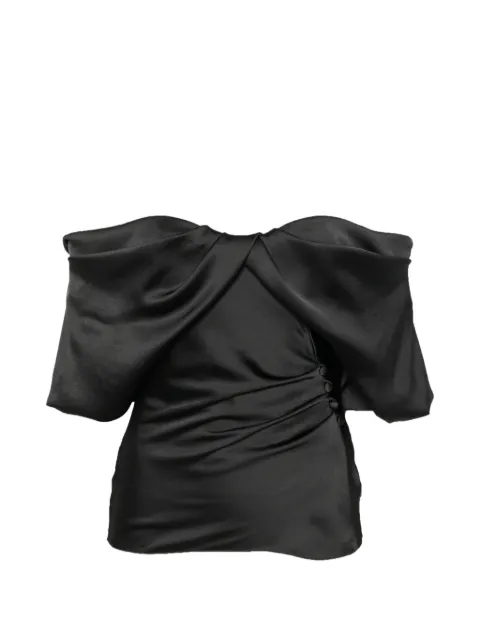 Alexander McQueen off-the-shoulder draped top