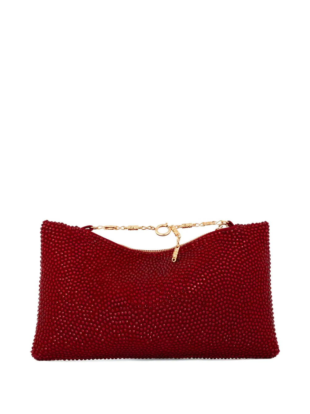 Gemy Maalouf crystal-embellished clutch bag - Rood