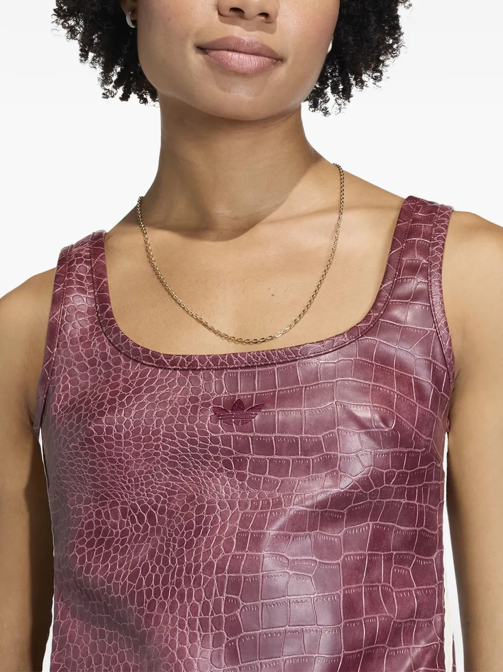  Adidas Crocodile-effect Corset - Red 