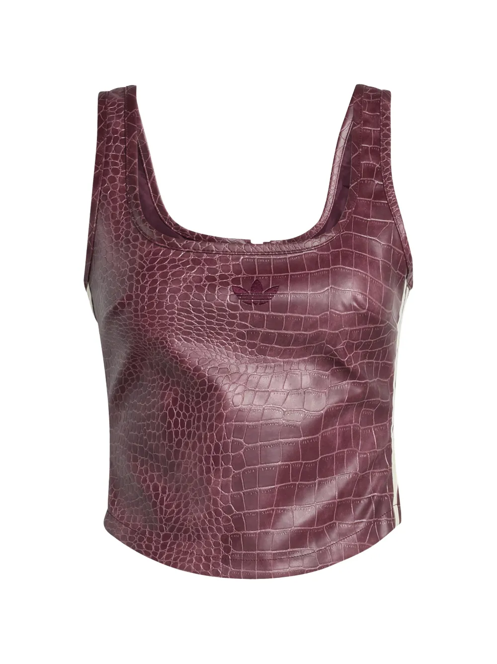 adidas crocodile-effect corset - Rosso