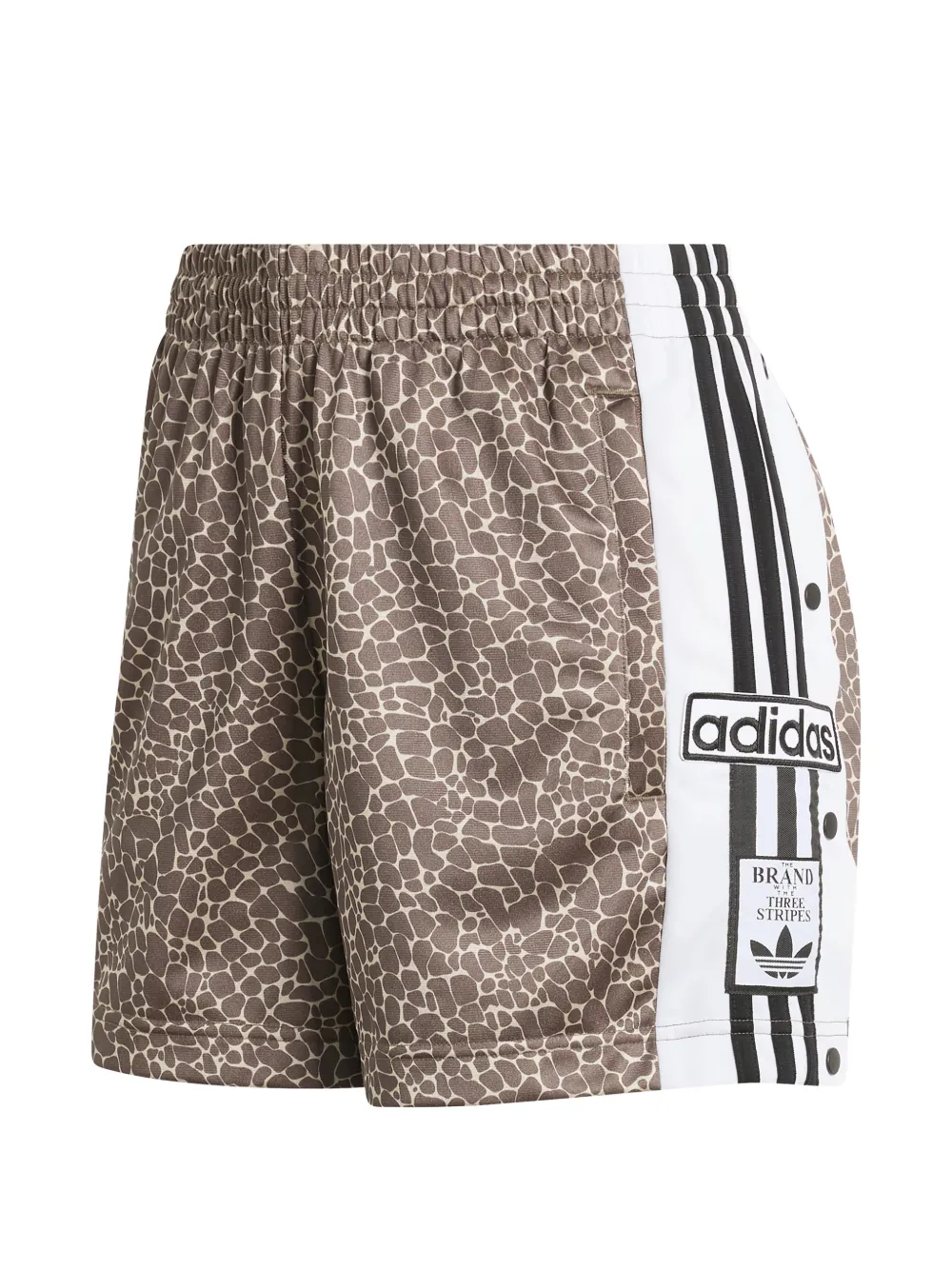 adidas AOP striped shorts - Marrone
