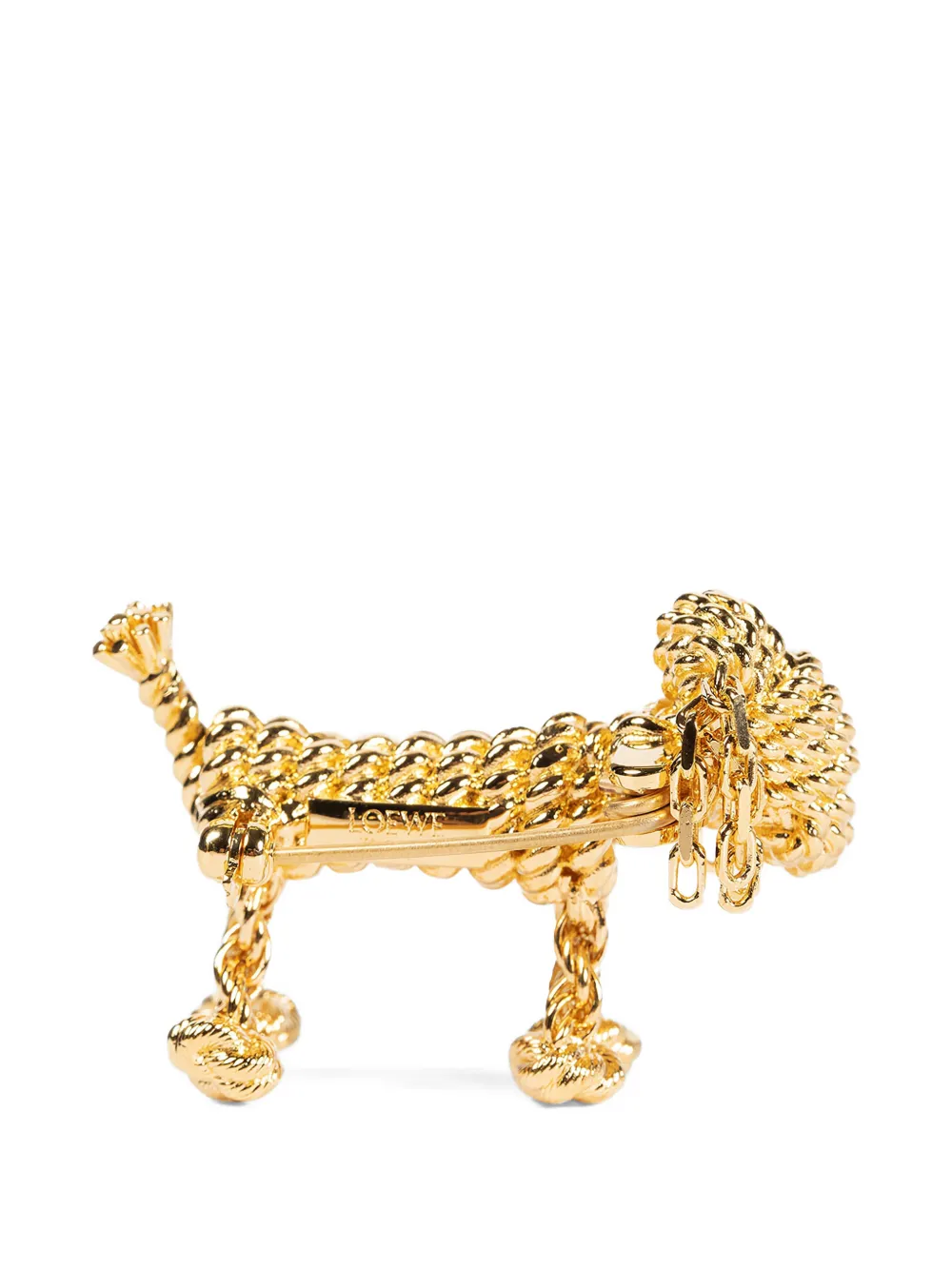 LOEWE sausage dog brooch - Goud