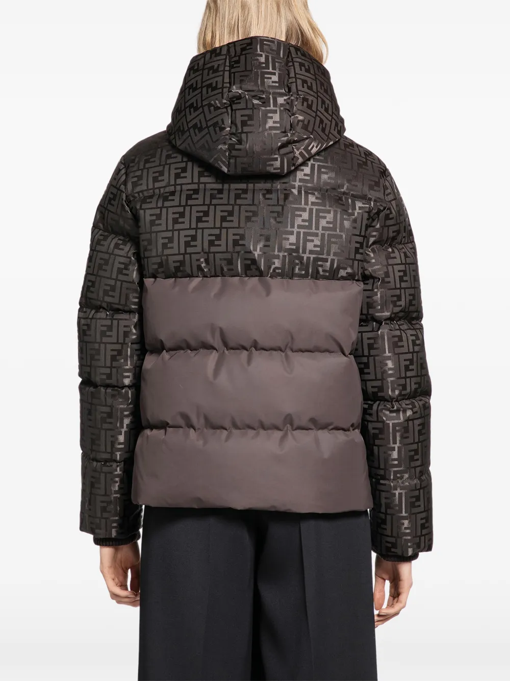  Fendi Brown Ff Down Jacket 