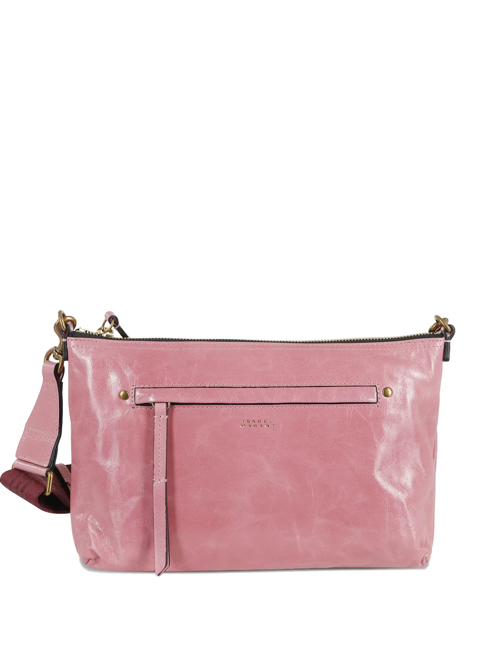 ISABEL MARANT Nessah zip shoulder bag - Rosa