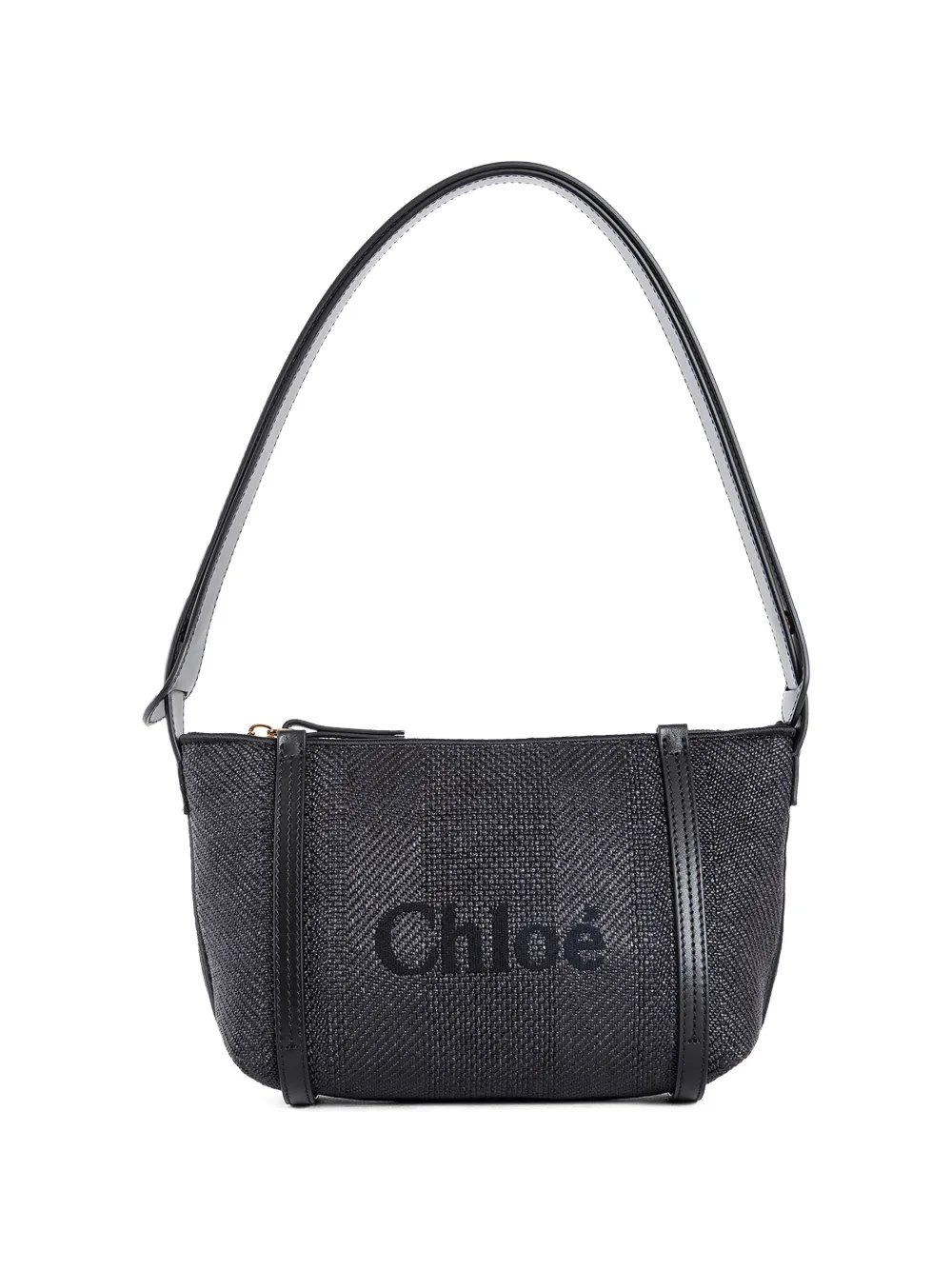 Chlo&eacute; logo-detail shoulder bag - Zwart