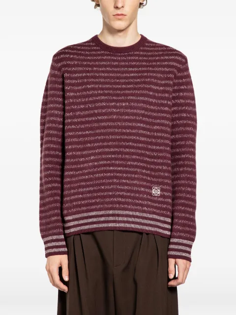 LOEWE striped crew-neck sweater