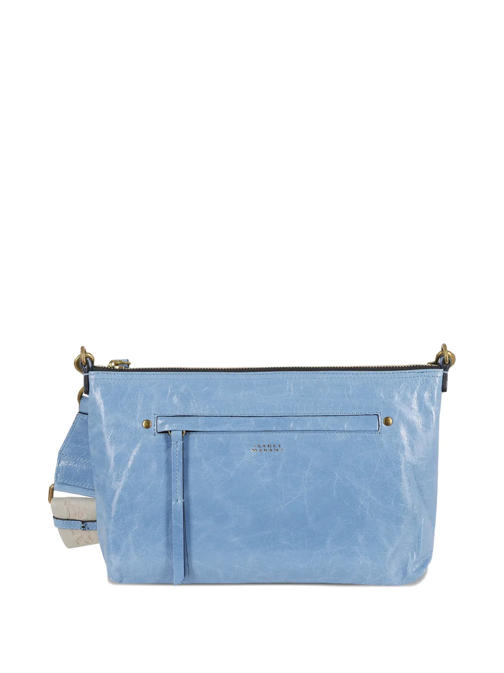 ISABEL MARANT Nessah zip shoulder bag - Blu