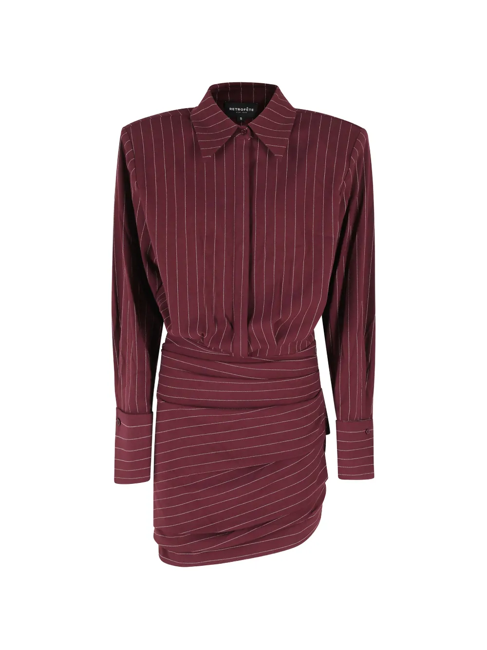 Retrofete Narine burgundy dress - Rosso