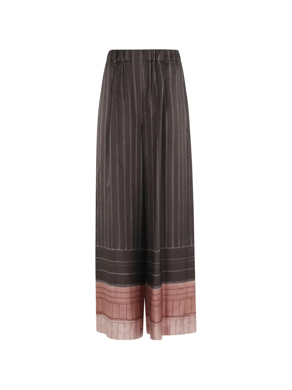 Alysi striped trousers - Marrone