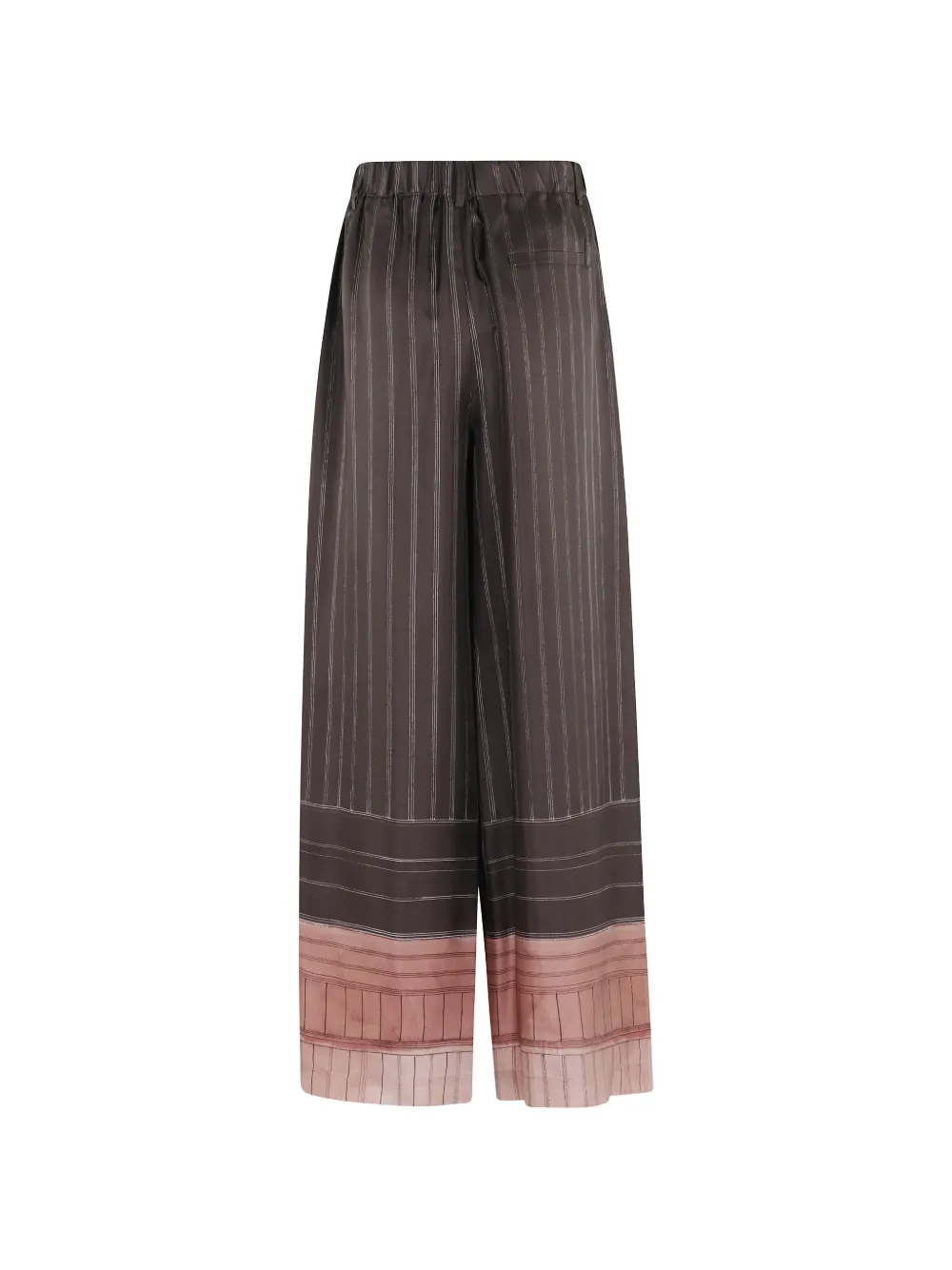 Alysi Gestreepte broek Bruin
