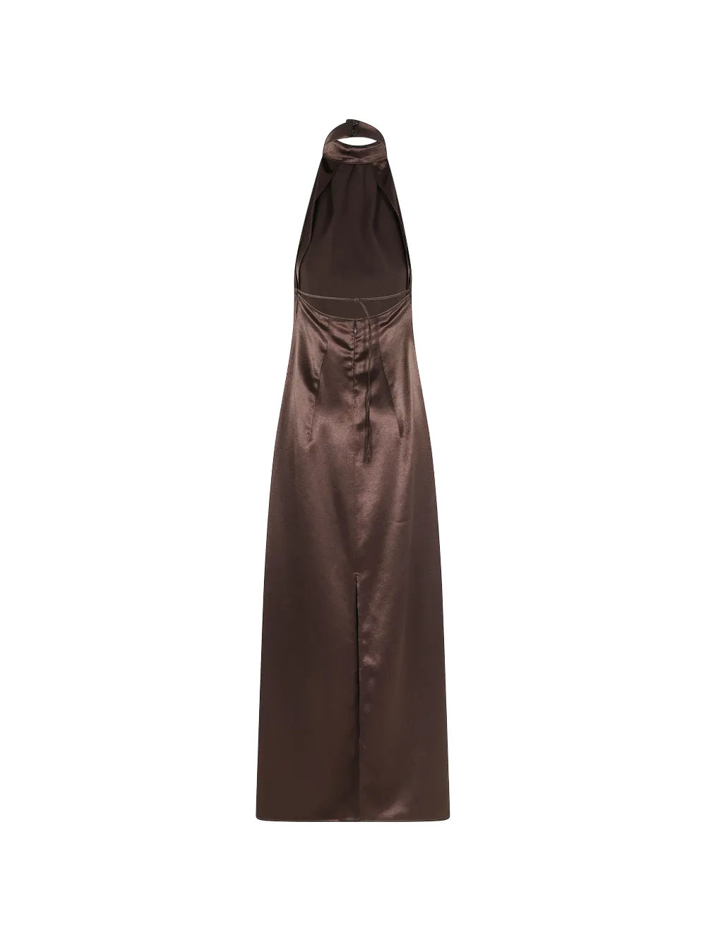 Halterneck Slit Maxi Dress