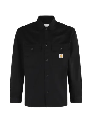 25SS Stone  シャツジャケット Stone Island シャツジャケット | ブラック | FARFETCH JP