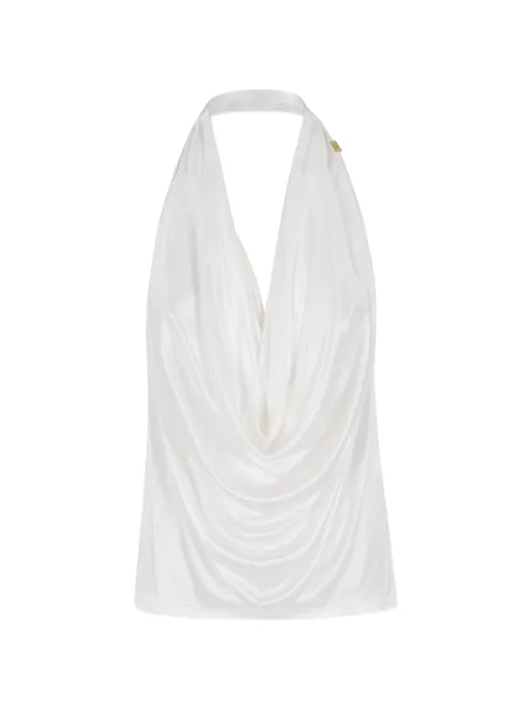 Elisabetta Franchi blusa con cuello halter