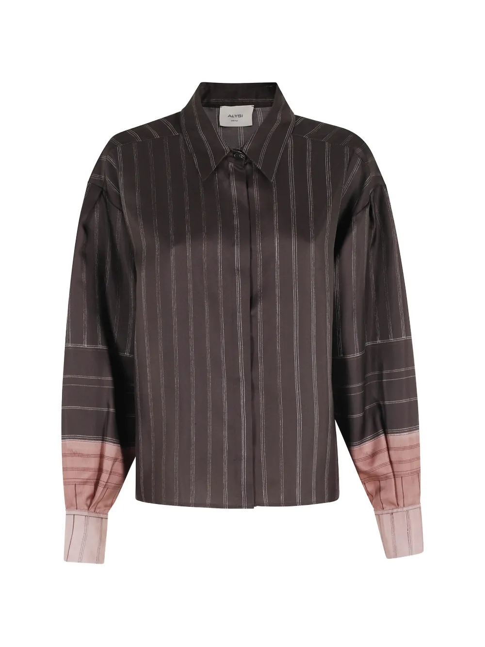 Alysi striped shirt - Marrone