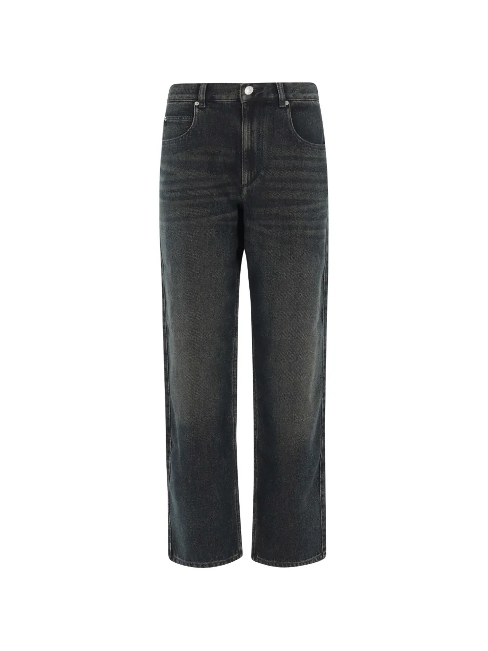 ISABEL MARANT straight-leg denim trousers - Blu