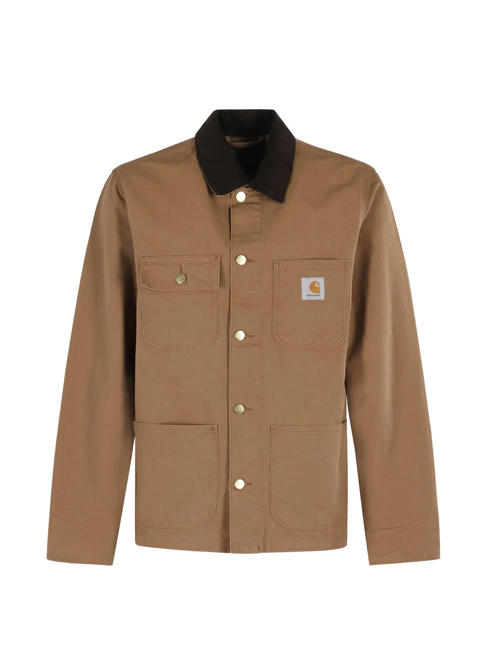 Carhartt WIP Michigan Hamilton Jacke mit Cordkragen - Braun