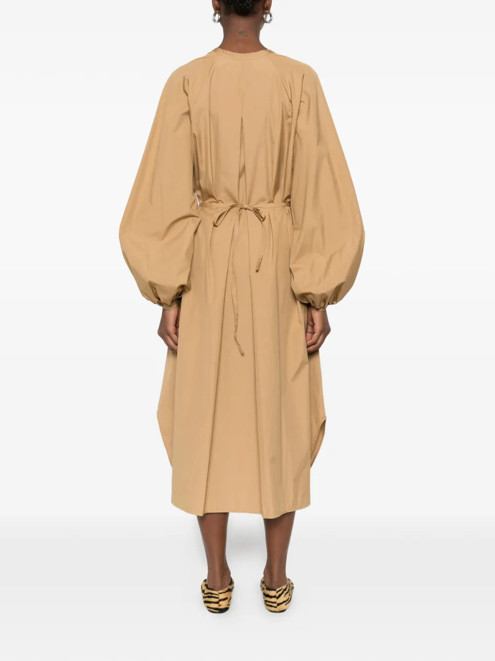 LouLou de Saison Blouse met pofmouwen Beige