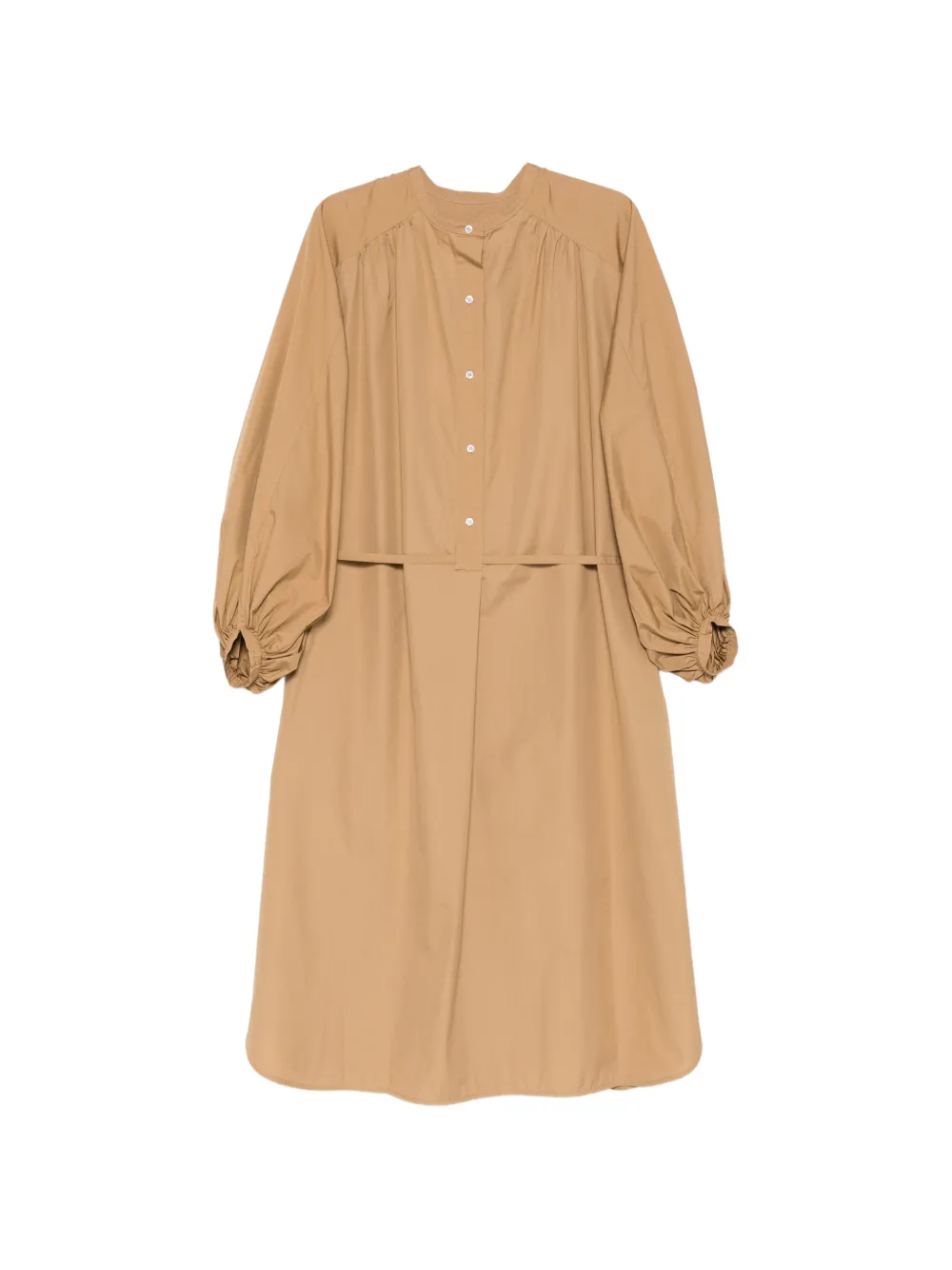 LouLou de Saison gathered sleeve dress - Toni neutri