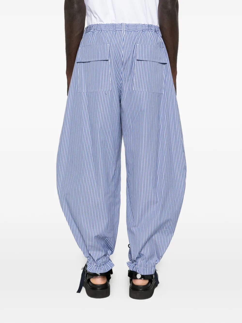 sacai Gestreepte broek Blauw