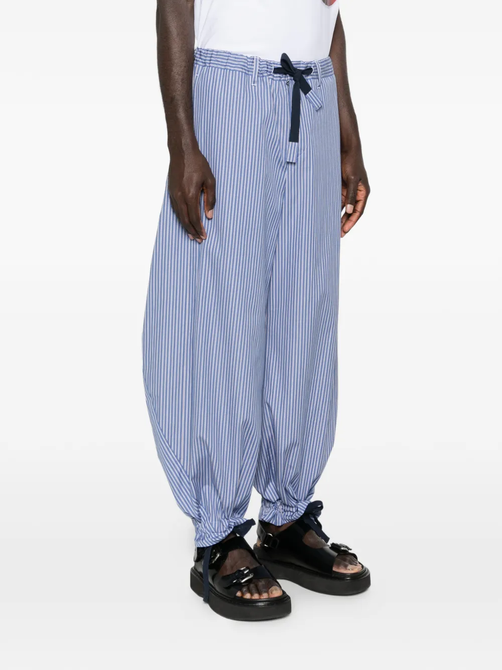 sacai Gestreepte broek Blauw