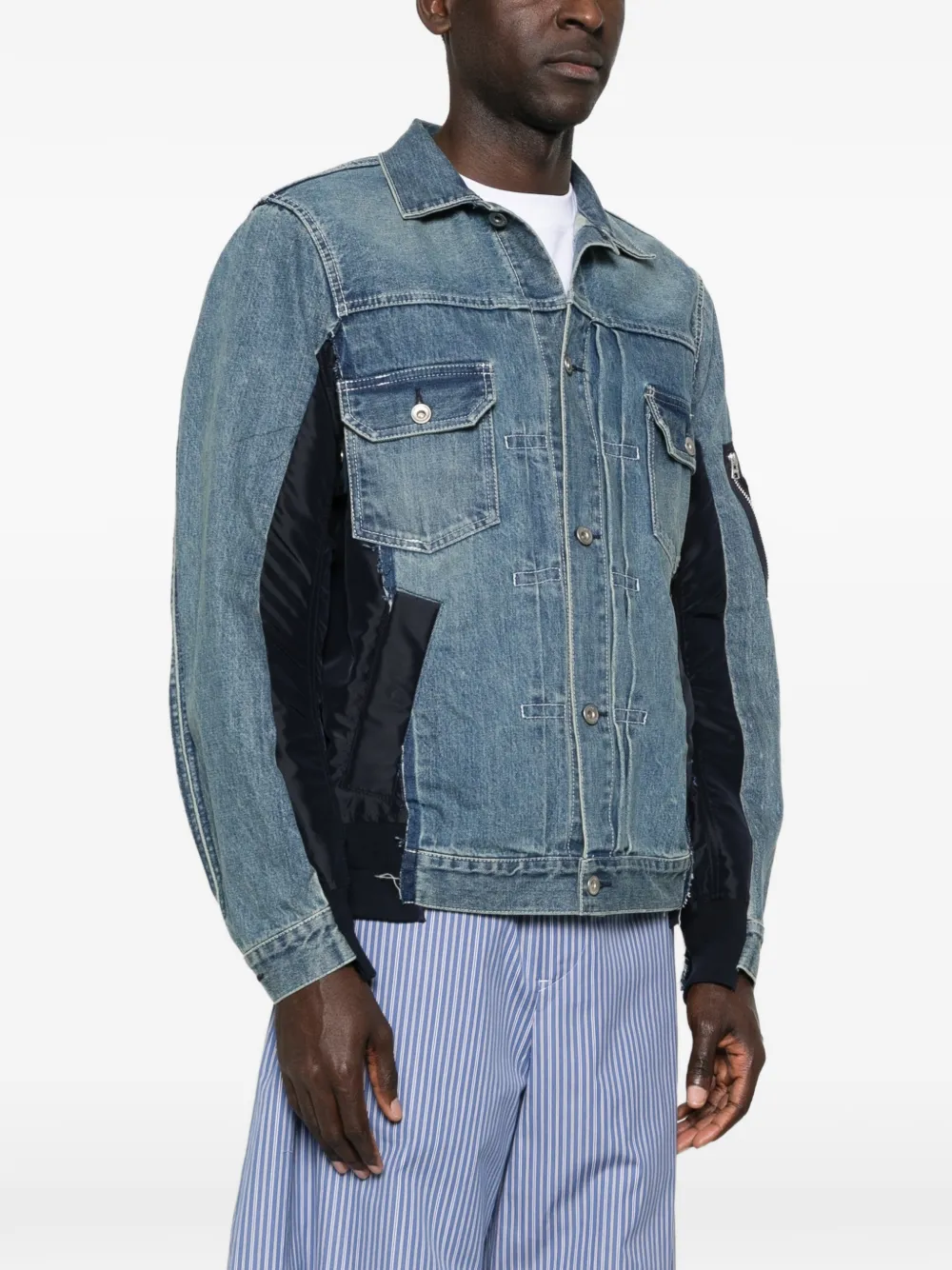 sacai Jack met klepzak Blauw