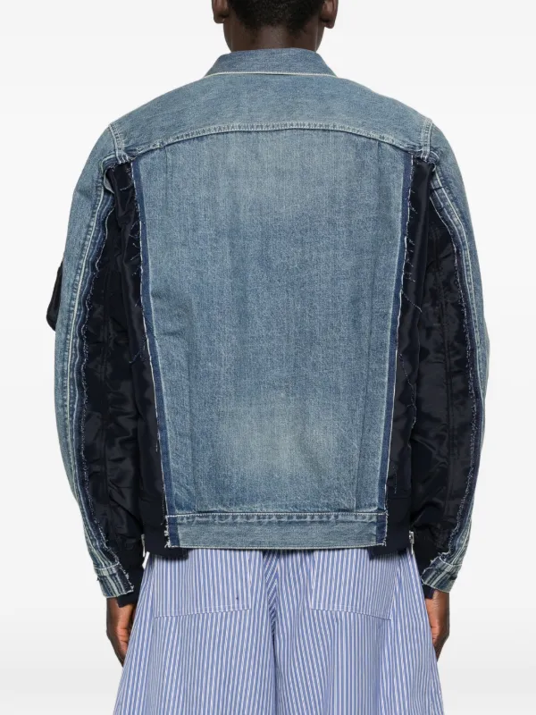 Sacai フラップポケット ジャケット | ブルー | FARFETCH JP