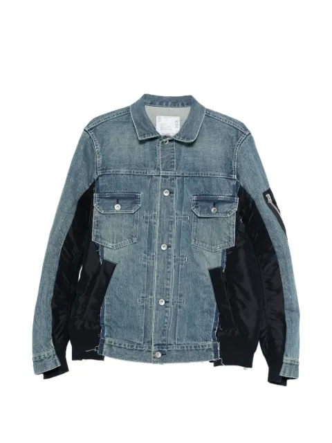 sacai panelled pocket jacket