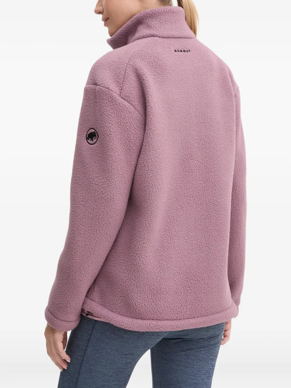  Mammut Logo-embroidered Fleece Sweatshirt - Purple 