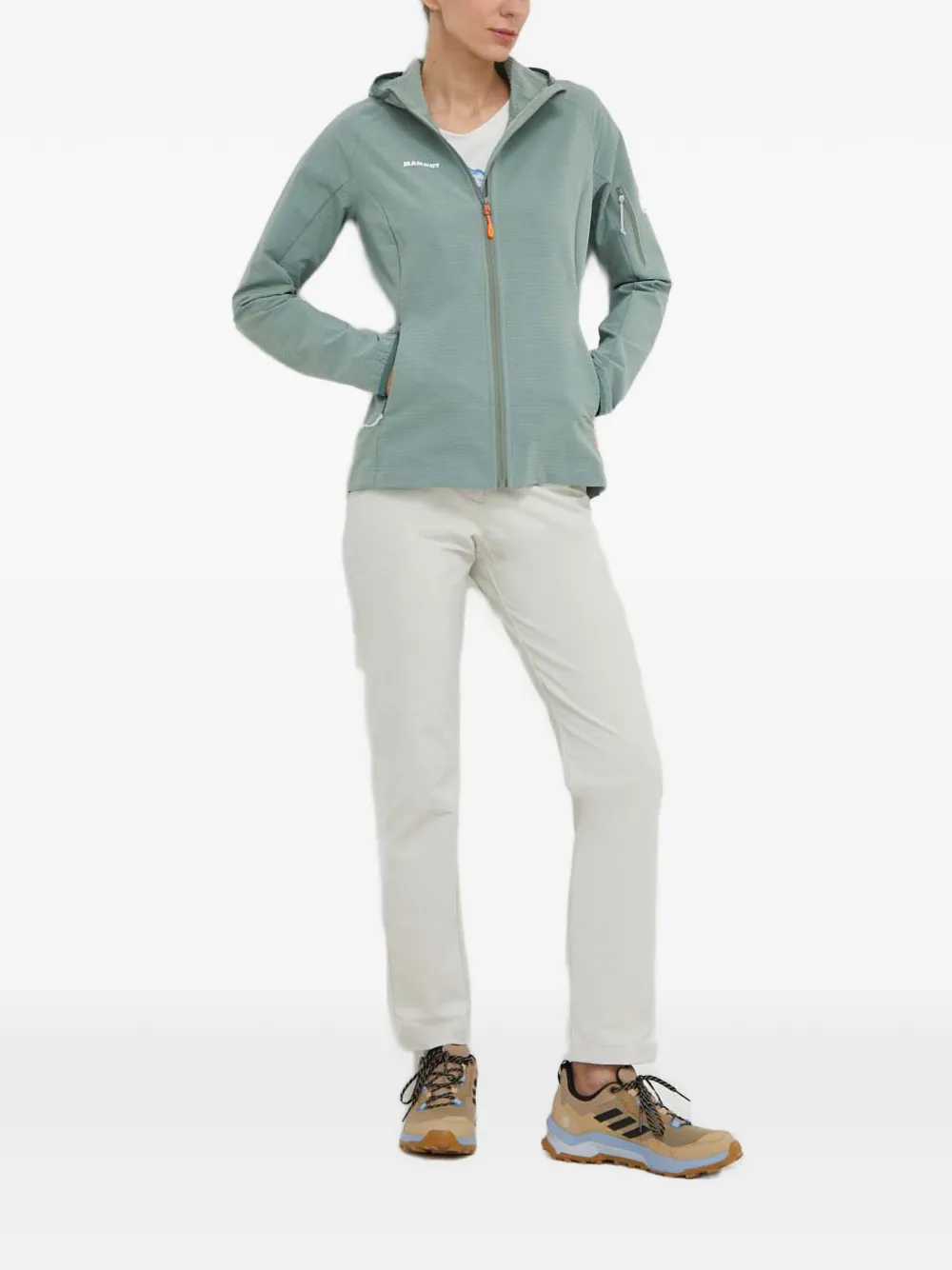  Mammut Hooded Zip Top - Green 
