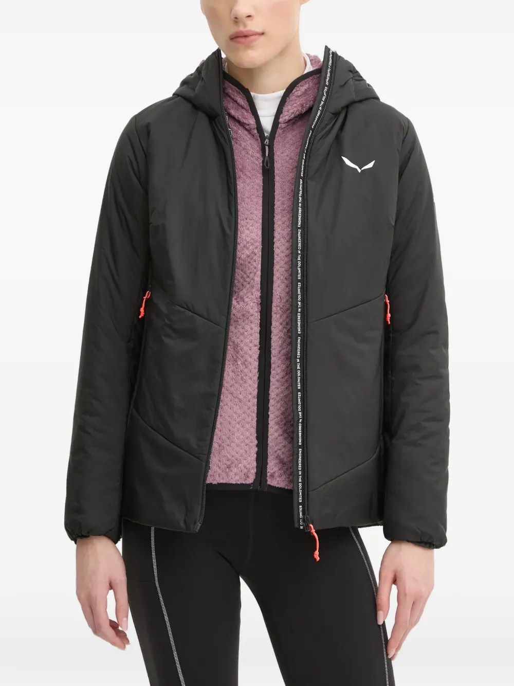 Salewa hooded performance jacket - Schwarz